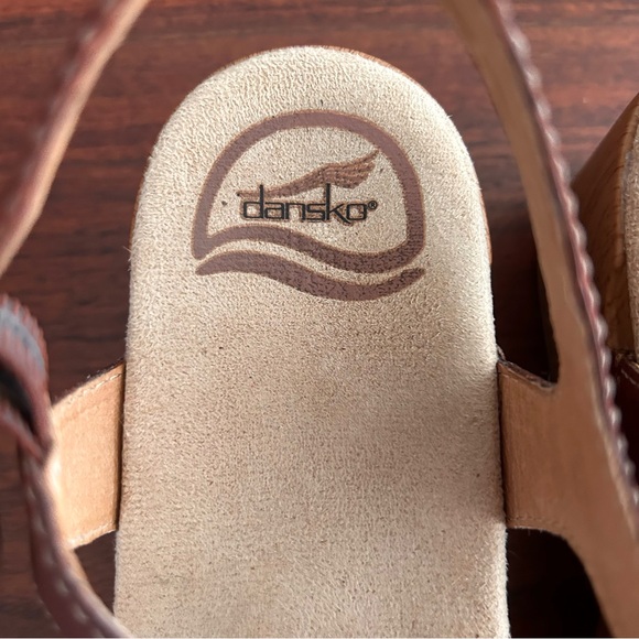 Dansko Sigrid Brown Leather Comfort Clog Sandals EU 41, US 10.5 - 11 - Picture 9 of 11